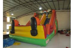 China Funny Inflatable Clown Double Water Slide , Waterproof Standard Inflatable Dry Slide supplier