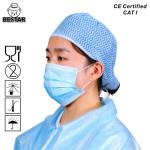 ODM Single Use Blue TYPE II Disposable Adult Face Mask With Ties EN 14683 for sale