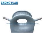 DIN 81915 Type D Casting Steel Deck Mounted Chock Ship Towing Equipment for sale