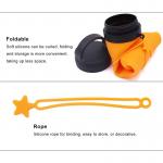 simple modern usa drinkware Collapsible Silicone Water Bottle manufacturers with marking