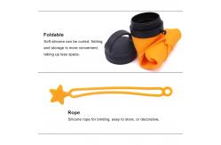 China simple modern usa drinkware Collapsible Silicone Water Bottle manufacturers with marking supplier