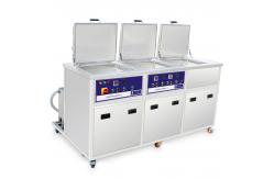 China Three Tanks Industrial Ultrasonic Cleaning System With Ultrasonic Washing Ringsing Drying supplier