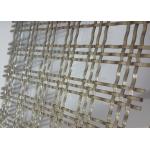 Furniture Cabinetry Designs Architectural Metal Mesh Weaved With 1.2x3.5mm Wire