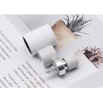 Crimp Perfume Sprayer Pump With White Actuator Cosmetic Aluminum With Collar for sale