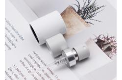 China Crimp Perfume Sprayer Pump With White Actuator Cosmetic Aluminum With Collar supplier