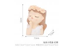China Cute Girl Face Planter for Home Decor supplier