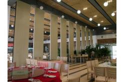 China Top Hanging 100 Mm Fabric Surface Movable Sliding Partition Walls For Restaurant supplier