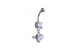 China New Heart Shape Fashion Piercing Belly Ring Stainless Steel Piercing Jewelry Belly Button Ring supplier