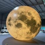 Popular decoration advertising inflatable moon large led inflatable hanging planets for sale