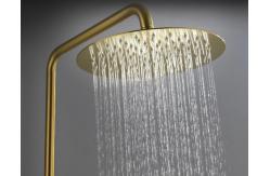 China Gold Exposed 40degree Bath Shower Faucet Set With Hand Shower supplier
