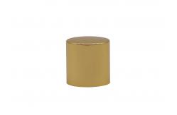 China Gold Add Weight Aluminum Perfume Bottle Caps With Inner Plastic Black Cap supplier