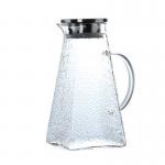 Heat Resistant Glass Water Pitcher 1500ml / 1800ml Capacity Refrigerator Safe for sale