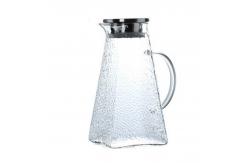 China Heat Resistant Glass Water Pitcher 1500ml / 1800ml Capacity Refrigerator Safe supplier