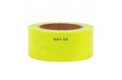 China 50mm*45.72m DOT-C2 Reflective Conspicuity Tape Flourescent Yellow And Green supplier