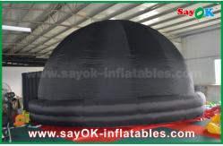 China 6m Black Inflatable Planetarium Dome Projection Screen Tent With Logo Print supplier