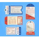 Personalized custom Printable Luggage Tags for baggage printing service for sale