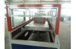 China Automatic PE WPC Extrusion Line , Conical Twin Screw Extruder supplier