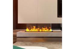 China Media Wall Artificial Decorative Flame Led Atomizing Water Steam Fireplace supplier