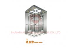 China Stainless Steel Home Passenger Elevator Cabin With Mirror Etching Design supplier