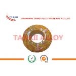 0.63mm Fiberglass insulated Red thermocouple extension wire / cable compensating wire / cable type KX / KC / EX / TX for sale