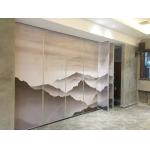 Melamine Surface Floor To Ceiling Hanging System Restaurant Movable Partition Walls