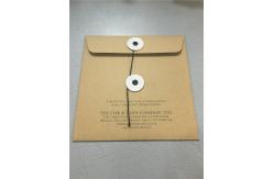 China Brown 000 Kraft Bubble Mailers 6x10 Kraft Paper Clasp String Tie Envelopes supplier