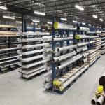 Roll Out Warehouse Cantilever Racking Systems Wooden Aluminium Pipe Cantilever Racks for sale