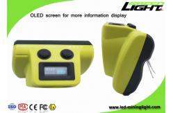 China IP68 Waterproof 232Lum 1.78W OLED Screen Cordless Cap Lamp supplier