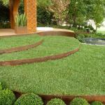 ISO Lawn Edging Corten 100mm Garden Metal Ornaments  Powder Coated for sale