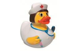 China 8cm Height Yellow Surgeon Custom Rubber Ducks OEM 40 Gram Eco Friendly PVC supplier