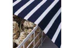 China Durable Comfortable Natural And Simple Striped Material Fabric For T-Shirt supplier