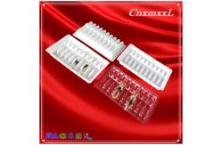 China Eco Friendly Transparent PET Ampoule Packaging Tray 10ml Vial Box supplier
