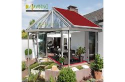 China Aluminum Retractable Roof Awning Conservatory Full Cassette Folding Arm Awning supplier
