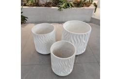 China 22 Pound Fiber Clay Planter Reinforced For Flower And Green Plant supplier
