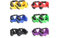China YOBANG Purple Classic Heel Wheels Skates With Flashing Lights for shoes kids supplier
