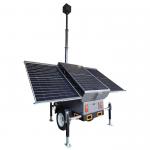 Solar Power Trailer Solar Surveillance Trailer For Bank Supermarket Hotel Monitoring for sale