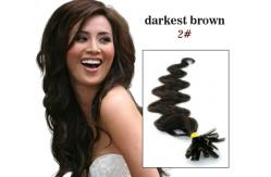 China OEM Custom U - tip Remy Human Pre Bonded Hair Extension supplier
