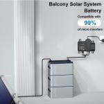 Micro Inverter Balcony Solar System 800w Balcony Solar Battery With Solar Panel for sale