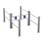 SS304 DC 24V Supermarket Swing Gate High Security Safety With Infrared Sensor for sale
