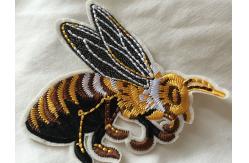 China Metal Thread Custom Embroidered Patches  Sew On Cloth Badges Nice Design supplier