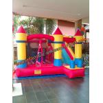 Golden Combo Inflatable Bouncer Slide UV Resistance Indoor Bounce House for sale
