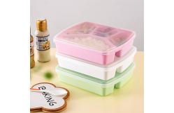 China 1280ml Reusable Bento Lunch Box 4 Compartments supplier