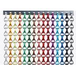 Aluminum Chain Link Mesh Drapery , Chain Link Fly Screen For Space Partitions
