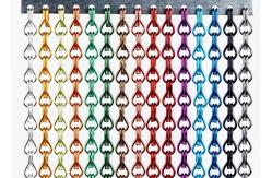China Aluminum Chain Link Mesh Drapery , Chain Link Fly Screen For Space Partitions supplier