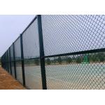White Vinyl Coated L30m Metal Chain Link Fencing For Basketball Court for sale