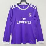 Edition Long Sleeve Soccer Jerseys Purple Retro Football Jersey for sale