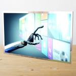 Fast Response Power Supply USB Touchable Mirror TV For High End Hotel for sale