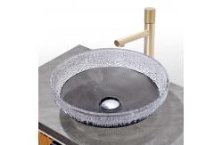 China 1 Hole Glass Vessel Basins With Optional Pop Up Drain Included Glass Sink supplier