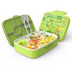 Plastic Customized Pattern Plastic Bento Lunch Box Multi-partition Leak-proof Sealed Crisper Box for sale