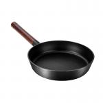 ODM Cookware Induction Stir Fry Pan Pressure Casting Round Bottom With 17cm Handle for sale